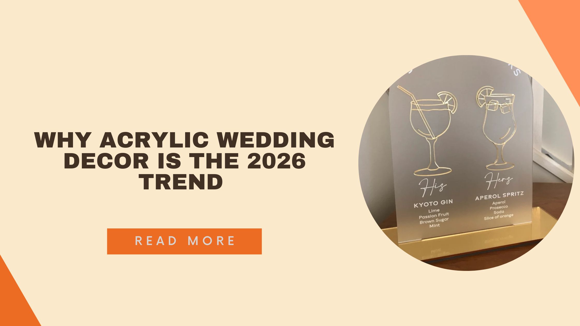 Why Acrylic Wedding Decor is the 2026 Trend You Need